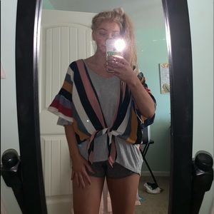 ⭐️NWOT striped jacket⭐️